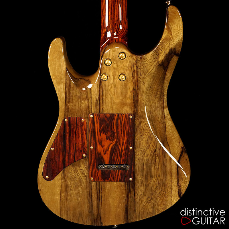 Suhr Custom Modern Distinctive Select #12 Black Limba / Cocobolo Waterfall Burl Natural Burst